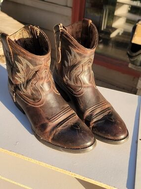 Men's Brown Leather Western Boots